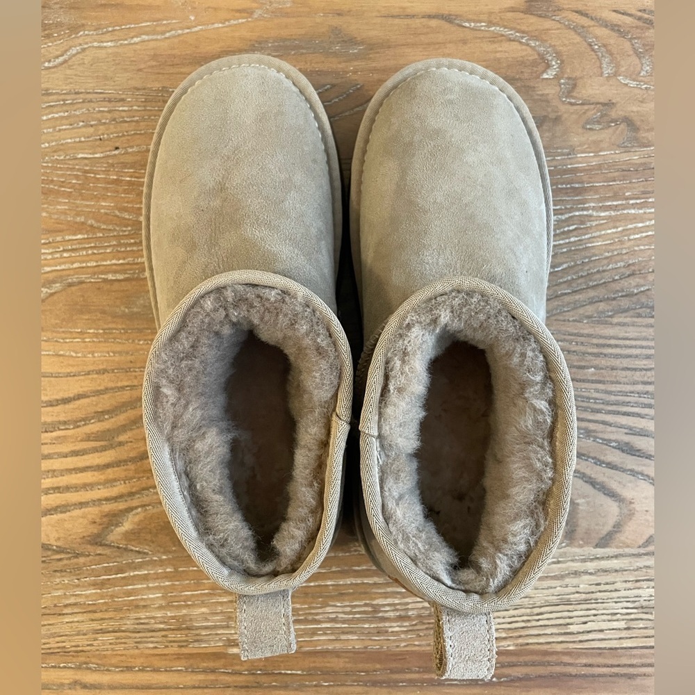 Beau Today Peru Platform Suede Ankle Boots Size 39 - Picture 4 of 5